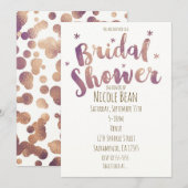 Vrijgezellenfeest Faux Gold Bronze Kaart (Voorkant / Achterkant)