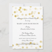 Vrijgezellenfeest Faux Gold Folie Glitter Lampjes Kaart (Voorkant)