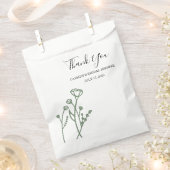 Vrijgezellenfeest Favor Bag Wildflower Sage Bedankzakje (Geknipt)