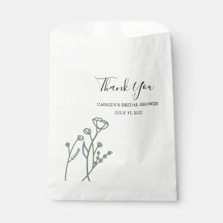 Vrijgezellenfeest Favor Bag Wildflower Sage Bedankzakje