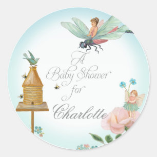 Vrijgezellenfeest Favor Seals Flower Fairies Drago Ronde Sticker