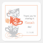 Vrijgezellenfeest Favor Sticker - Thee (Voorkant)