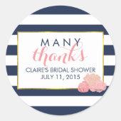 Vrijgezellenfeest Favor Stickers Midnight Blush Pe (Voorkant)