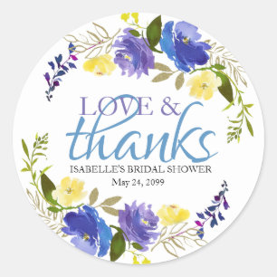 Vrijgezellenfeest Favor Stickers Spring Flowers