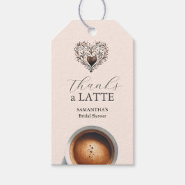 Vrijgezellenfeest Favor Tags Bedankt A Latte Cadeaulabel