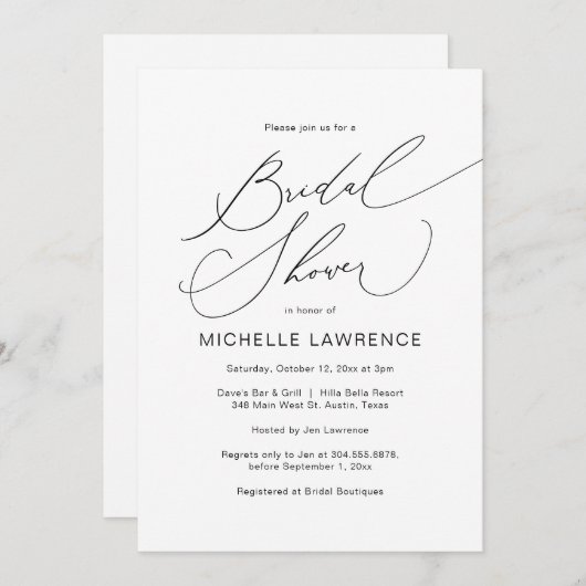 Vrijgezellenfeest feest viering, moderne Romance Kaart (Voorkant / Achterkant)