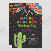 Vrijgezellenfeest Fiesta Uitnodiging Nacho Gemidde (Voorkant / Achterkant)