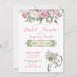 vrijgezellenfeest  fiets Roze zakjes Kaart