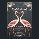 vrijgezellenfeest flamingo-uitnodigingspaneel kaart<br><div class="desc">Een mooie,  bizarre uitnodiging voor flamingo Bridal Shower. Pas uw gegevens eenvoudig aan (voor- en achterzijde indien nodig).  Een professioneel en uniek ontwerp!  Matching bruiloft ook beschikbaar.</div>