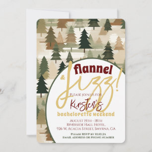 Vrijgezellenfeest Flanel en Sprankelend Rustieke B Kaart