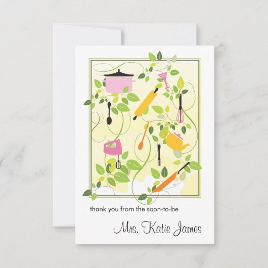 vrijgezellenfeest flat-dank bedankkaart (Voorkant)