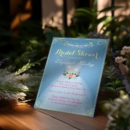 Vrijgezellenfeest Floral Bride Dress Diamond Ring  Kaart