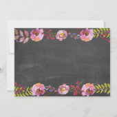 vrijgezellenfeest Floral Chalk Jars Pink Kaart (Achterkant)