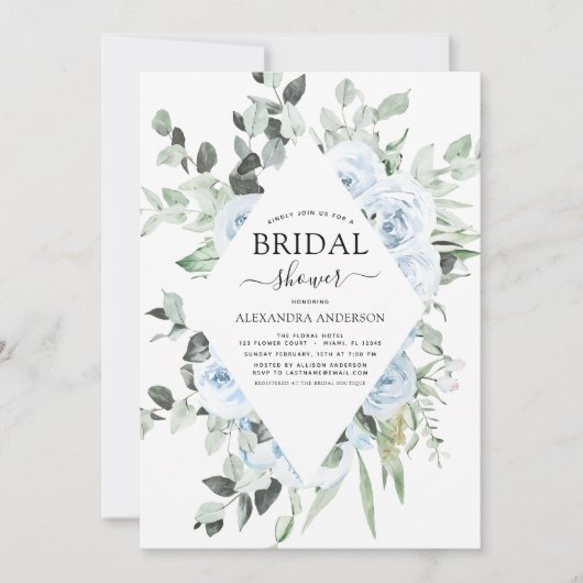 Vrijgezellenfeest Floral Greenery Kaart (Voorkant)