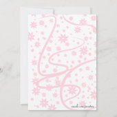 Vrijgezellenfeest Floral Pink Kaart (Achterkant)