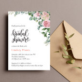 Vrijgezellenfeest Floral Roos Greenery Kaart