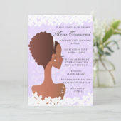 Vrijgezellenfeest Floral Violet Amethyst Kaart (Staand voorkant)