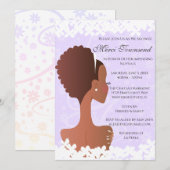 Vrijgezellenfeest Floral Violet Amethyst Kaart (Voorkant / Achterkant)