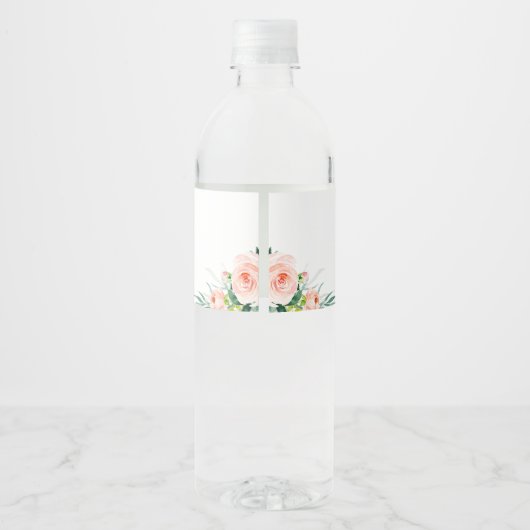 Vrijgezellenfeest, Floral Waterfles Etiket (Achterkant)