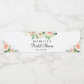 Vrijgezellenfeest, Floral Waterfles Etiket (Enkel label)