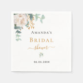 Vrijgezellenfeest florale eucalyptus greeneregant servet (Voorkant)