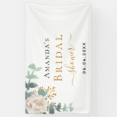 Vrijgezellenfeest florale eucalyptus greeneregant spandoek (Verticaal)