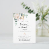 Vrijgezellenfeest florale eucalyptus greenery mode briefkaart (Staand voorkant)