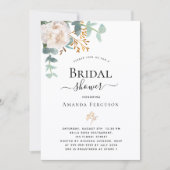 Vrijgezellenfeest florale eucalyptus greenery mode kaart (Voorkant)