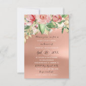 Vrijgezellenfeest Flower Brunch Green Gold Roos Bl Kaart (Voorkant)