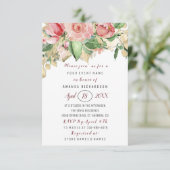 Vrijgezellenfeest Flower Brunch Green Gold Rozen W Kaart (Staand voorkant)