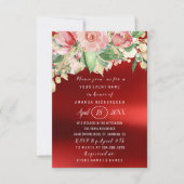 Vrijgezellenfeest Flower Brunch Greenery Gold Mars Kaart (Voorkant)