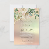 Vrijgezellenfeest Flower Brunch Greenery Ivory Gol Kaart (Voorkant)