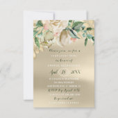 Vrijgezellenfeest Flower Brunch Ivory Green Gold R Kaart (Voorkant)