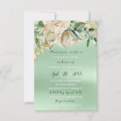 Vrijgezellenfeest Flower Brunch Mint Waterverf Gol Kaart (Voorkant)