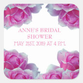 Vrijgezellenfeest Flower Magic Vierkante Sticker (Voorkant)