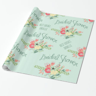 Vrijgezellenfeest Flowers Wrapping Paper Cadeaupapier