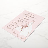 Vrijgezellenfeest Folie Uitnodiging (Gedraaid)