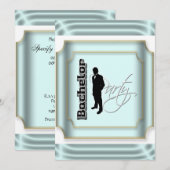 Vrijgezellenfeest formeel smoking kaart (Voorkant / Achterkant)