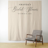 Vrijgezellenfeest foto achtergrond | Blush ivoor e Wandkleed (In situ)