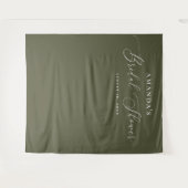 Vrijgezellenfeest foto achtergrond | Deep Sage Oli Wandkleed (Voorkant (horizontaal))