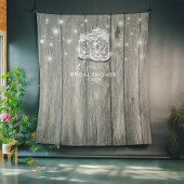 Vrijgezellenfeest Foto achtergrond hout Mason Jar  Wandkleed