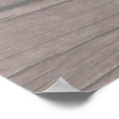 Vrijgezellenfeest Foto Achtergrondbloemen Houtlamp Poster (Hoek)