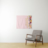 Vrijgezellenfeest Foto Booth Backdrop Blush Pink G Wandkleed (In Situ (horizontaal))