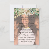 Vrijgezellenfeest Foto Flowers Gold Spark Wreate Kaart (Voorkant)