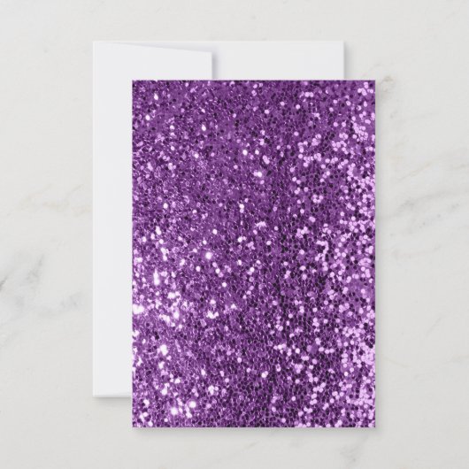 Vrijgezellenfeest Foto Paars Floral Birthday Green Kaart (Achterkant)