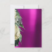 Vrijgezellenfeest Foto Roze Floral Birthday Unicor Kaart (Achterkant)