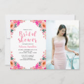 Vrijgezellenfeest Foto Uitnodigingen Bloemen Water (Voorkant)