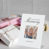 Vrijgezellenfeest Foto's Een herinnering delen Reclamebord Met Voetstuk