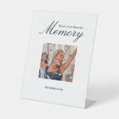 Vrijgezellenfeest Foto's Een herinnering delen Reclamebord Met Voetstuk (Voorkant)