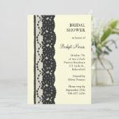 Vrijgezellenfeest Franse kant (gebroken wit) Kaart (Staand voorkant)